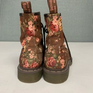 Floral Dr. Martens boots.